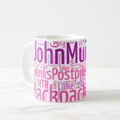 Tasse de café de JMT - rose (Devant gauche)