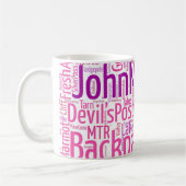 Tasse de café de JMT - rose (Gauche)