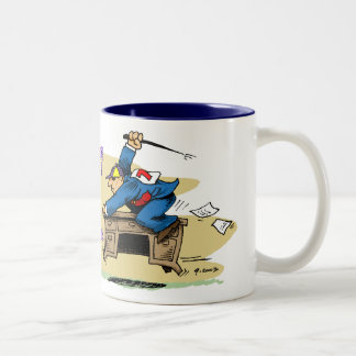 Tasse de café de jockey de bureau