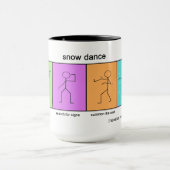 Tasse de café de jour de neige de danse de neige (Centre)