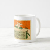 Tasse de café de Joyeux Noël de bibliothèque de (Devant droit)