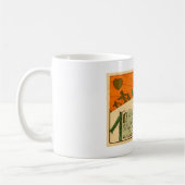 Tasse de café de Joyeux Noël de bibliothèque de (Gauche)