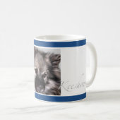 Tasse de café de Keeshond (Devant droit)