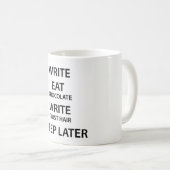 Tasse de café de la date-butoir de l'auteur (Devant droit)