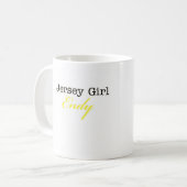 TASSE DE CAFÉ DE LA FILLE ENDY DU JERSEY - BLANC (Devant gauche)