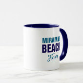 Tasse de café de la plage de Miramar Floride (Devant droit)