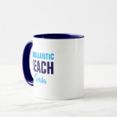 Tasse de café de la plage d'Indialantic Floride (Devant gauche)