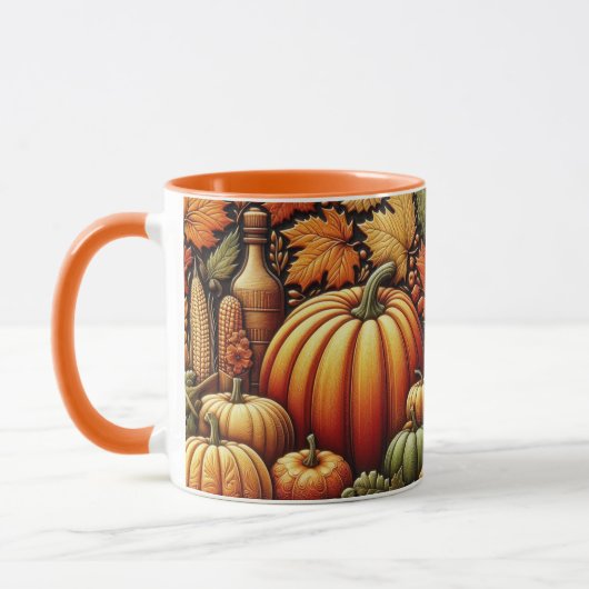 Tasse de café de la récolte de citrouilles de la s (Gauche)