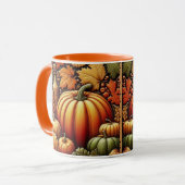 Tasse de café de la saison festive d'automne de ré (Devant gauche)