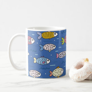 tasse de café de la vie océanique