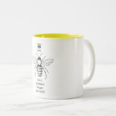 Tasse de café de l'abeille vous-même (Devant droit)