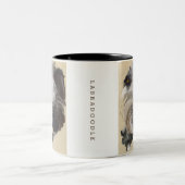 Tasse de café de Labradoodle - art original (Centre)