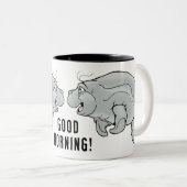 Tasse de café de lamantin d'ami bonjour (Devant droit)