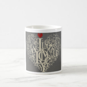 Tasse de café de l'amour
