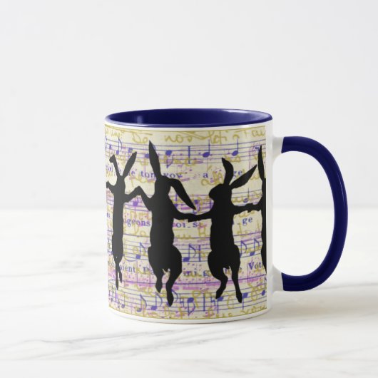 Tasse de café de lapins de danse (Droite)