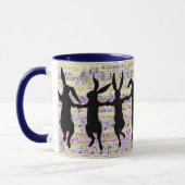 Tasse de café de lapins de danse (Gauche)