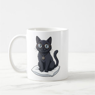 Tasse de café de l'avocate Lady Justice Black Cat