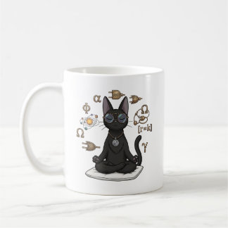 Tasse de café de l'avocate Lady Justice Black Cat