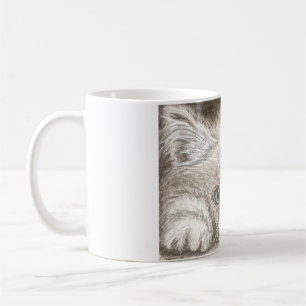 Tasse de café de l'Himalaya persane de chaton/chat