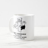 Tasse de café de libraire ou de librairie (Devant gauche)