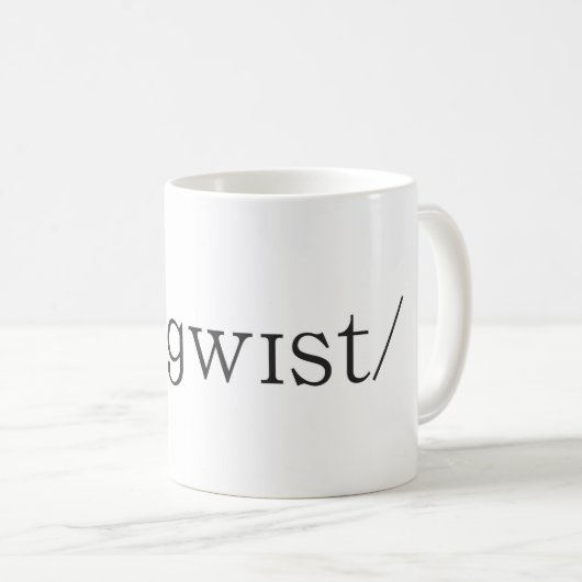 Tasse de café de linguiste (Devant droit)