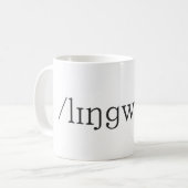 Tasse de café de linguiste (Devant gauche)