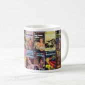 Tasse de café de livres brochés de médaille d'or (Devant droit)