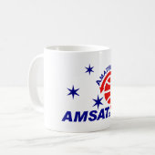 Tasse de café de logo d'AMSAT (Devant gauche)