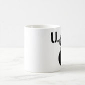 Tasse de café de logo "de bombe flamboyante" des (Centre)