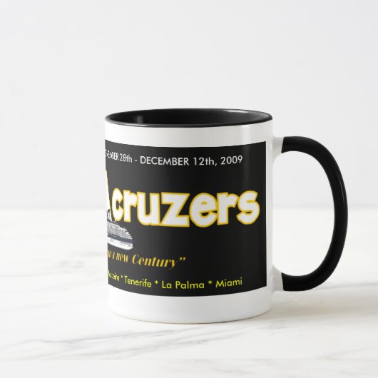 Tasse de café de logo de CenTAcruzers BL (Droite)