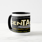 Tasse de café de logo de CenTAcruzers BL (Devant gauche)