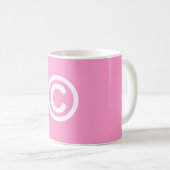 Tasse de café de logo de Copyright (Devant droit)