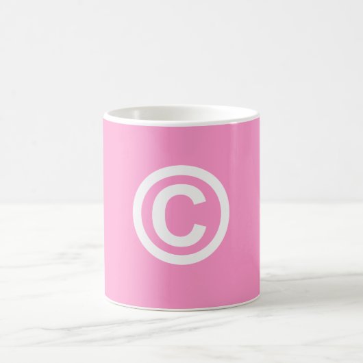 Tasse de café de logo de Copyright (Centre)