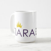 Tasse de café de logo de diadème (Devant gauche)