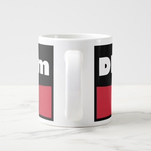 Tasse de café de logo de DISDads (Dos)
