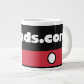 Tasse de café de logo de DISDads (Devant droit)