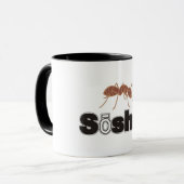 Tasse de café de logo de Soshel (Devant gauche)