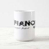 Tasse de café de logo de studios de défi (Centre)