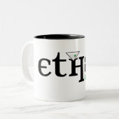 Tasse de café de logo d'éther (Devant gauche)