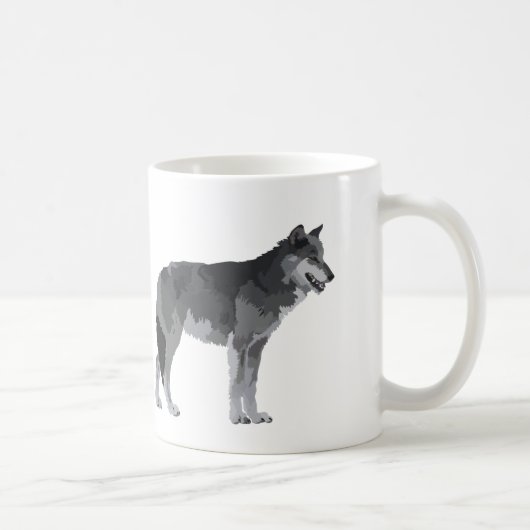Tasse de café de loup gris (Droite)