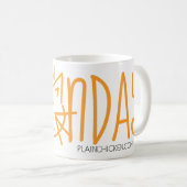 Tasse de café de lundi de Meow (Devant droit)