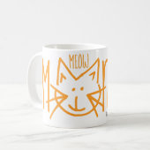 Tasse de café de lundi de Meow (Devant gauche)