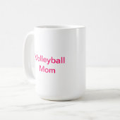 Tasse de café de maman de volleyball (Devant gauche)