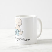 Tasse de café de maman Says OM (garçon) (Devant droit)