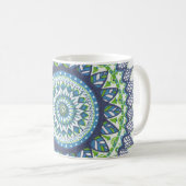 Tasse de café de mandala de l'eau (Devant droit)
