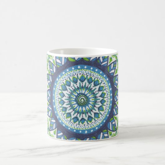 Tasse de café de mandala de l'eau (Centre)