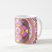 Tasse de café de mandala de soleil (Devant droit)