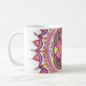 Tasse de café de mandala de soleil (Gauche)