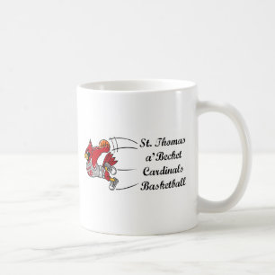 Tasse de café de manuscrit de basket-ball de