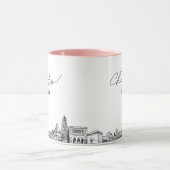 Tasse de café de mariage personnalisée à Pittsburg (Centre)